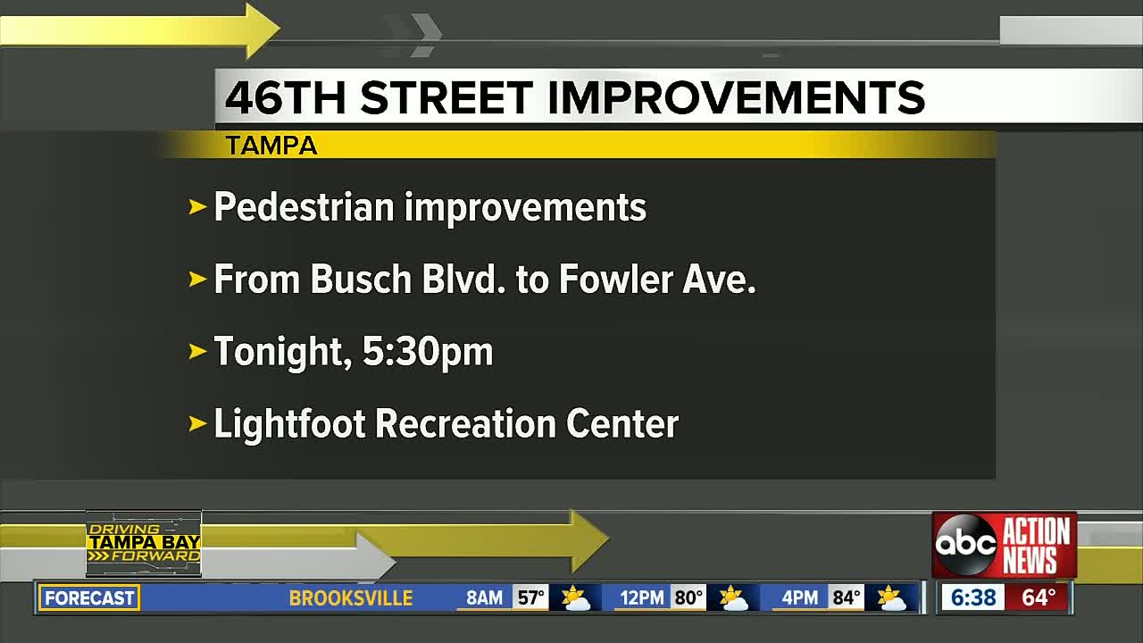Pedestrian improvements could be coming to 46th Street in Tampa
