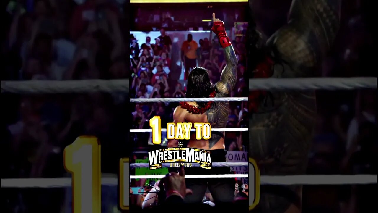 ONE. MORE. DAY. #wrestlemania #thebloodline