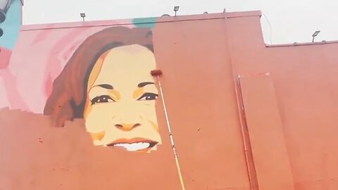 Harris & Walls: Painters De-Face Building After Kamala's Humiliating Loss To Trump