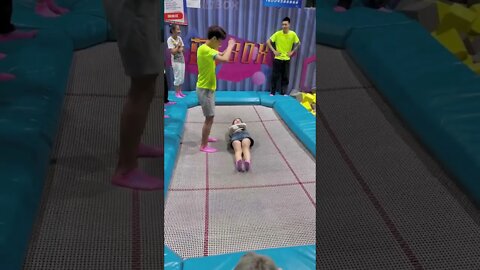 Best Funny videos 2022 😂 Trampoline Jumping #11 #shorts #poseitv
