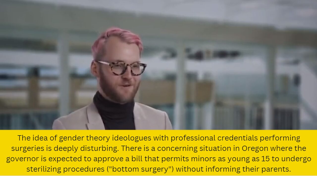 The idea of gender theory ideologues with professional credentials performing surgeries