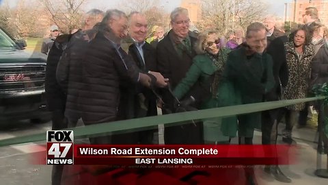 Ceremony for newly designed Wilson Road