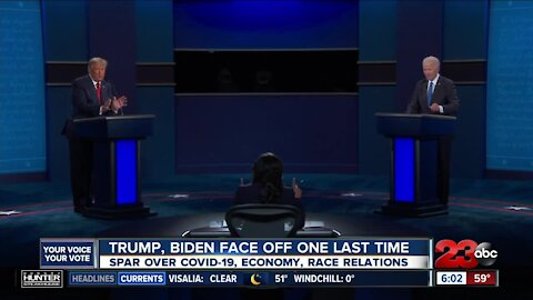 Trump, Biden face off one last time