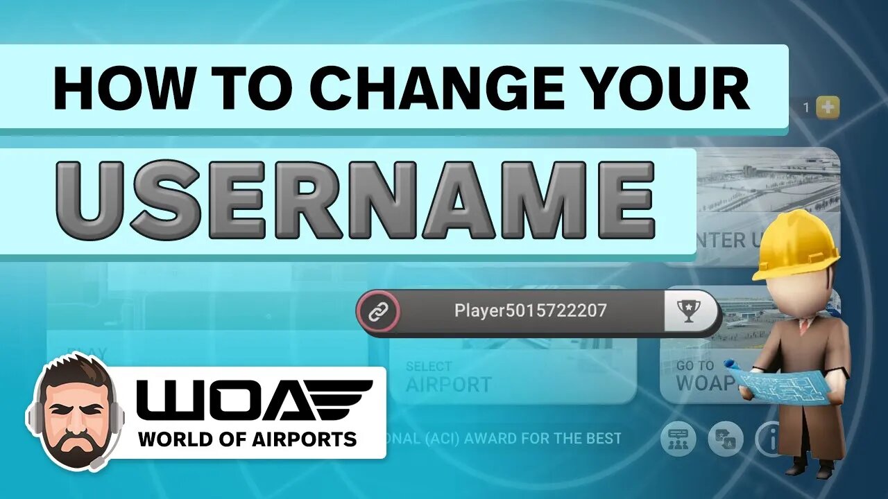 Change Your Username in World of Airports and Link Your Account to the Cloud