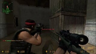Counter Strike Source Cobblestone Bots #19 Only Sniper Rifles