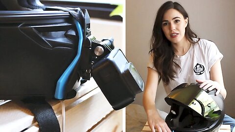 Motovlog Helmet Setup | Cheap, easy install audio & video