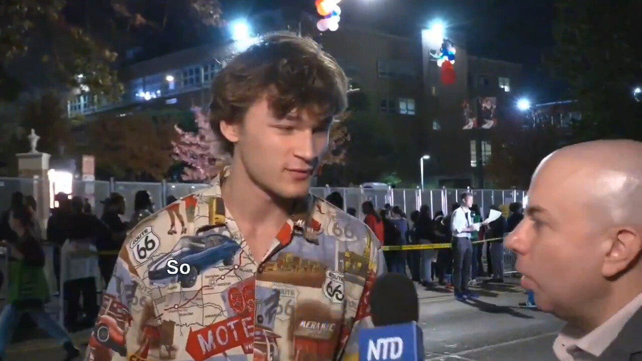 Lib College Student At Harris-Walz Watch Party: 'Democracy Is Not Working'
