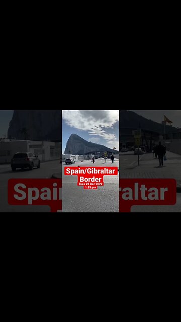 Spain/Gibraltar Border #shorts