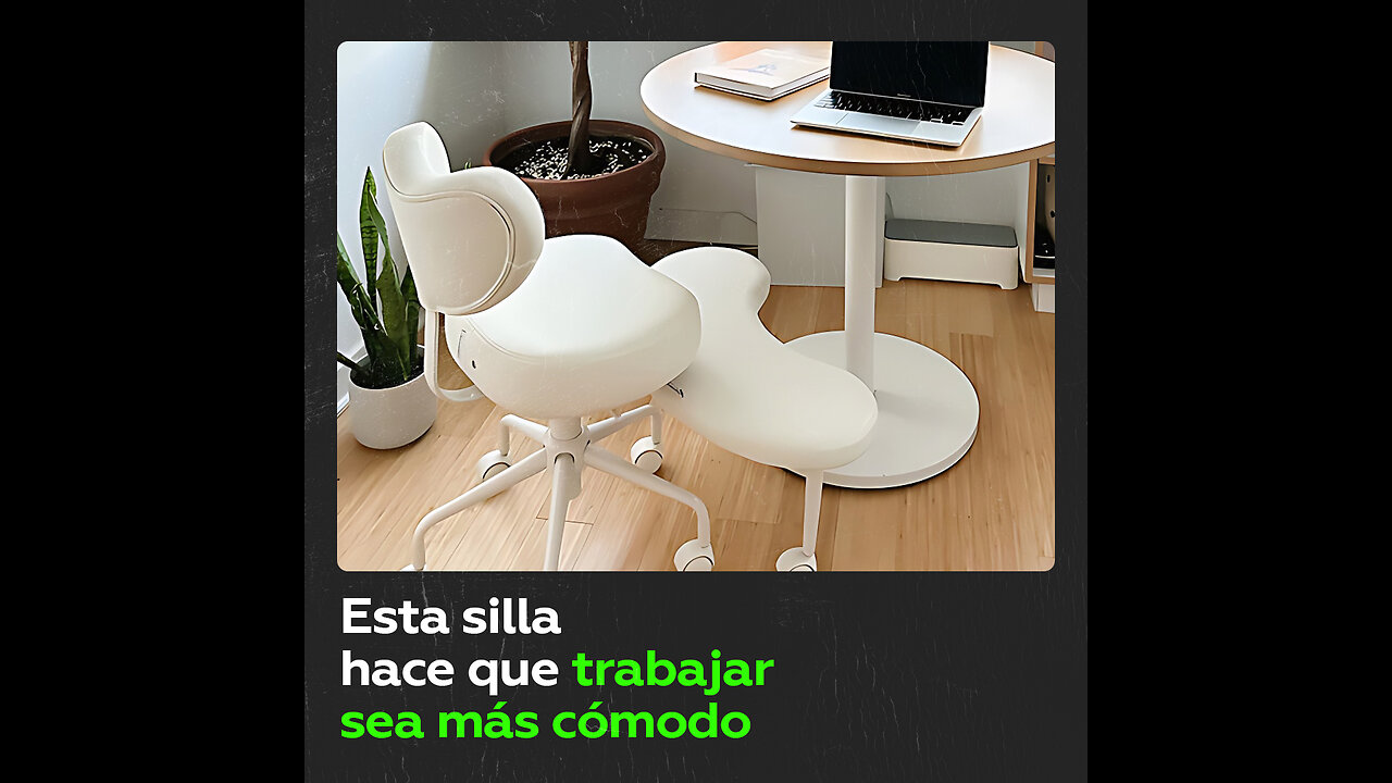 Con esta silla de trabajo se puede sentar en nueve posturas distintas