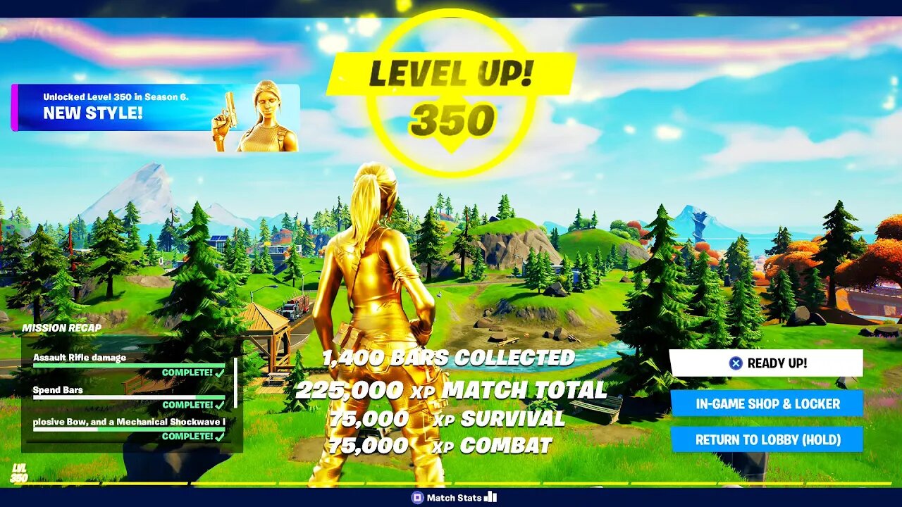 225,000 XP in ONE GAME! FORTNITE XP GLITCH in SEASON 6! (LEVEL UP FAST)