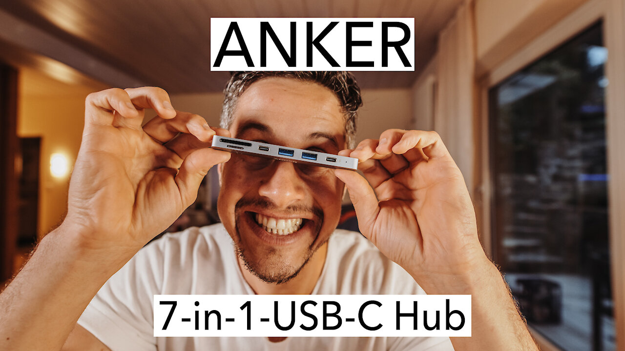 ANKER 7-1 USB-C Hub | fast alles in einem Hub, mit Power Delivery und 4K HDMI | MacBook Pro 16“ [4K]