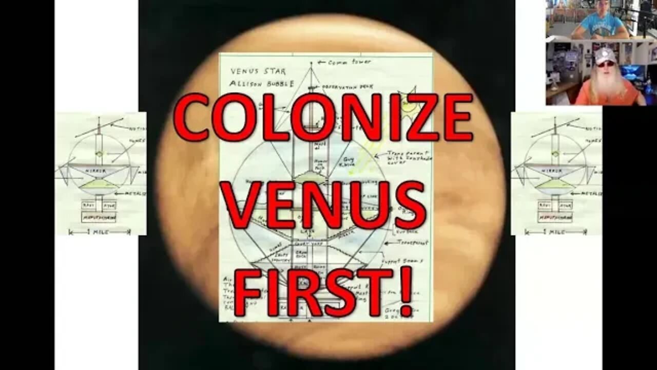 NASA Contractor, Blueprints, Colonizing Space & Atmosphere of Venus, w/ Giant Spheres, Greg Allison