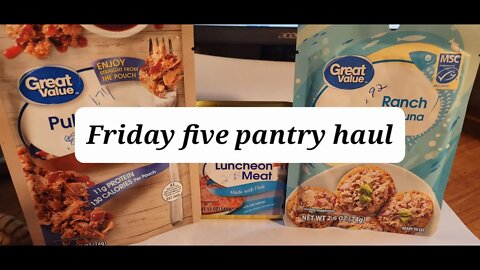 Friday five pantry haul STOCK YOUR PANTRY $5 at a time @Sassy Gal Prepping