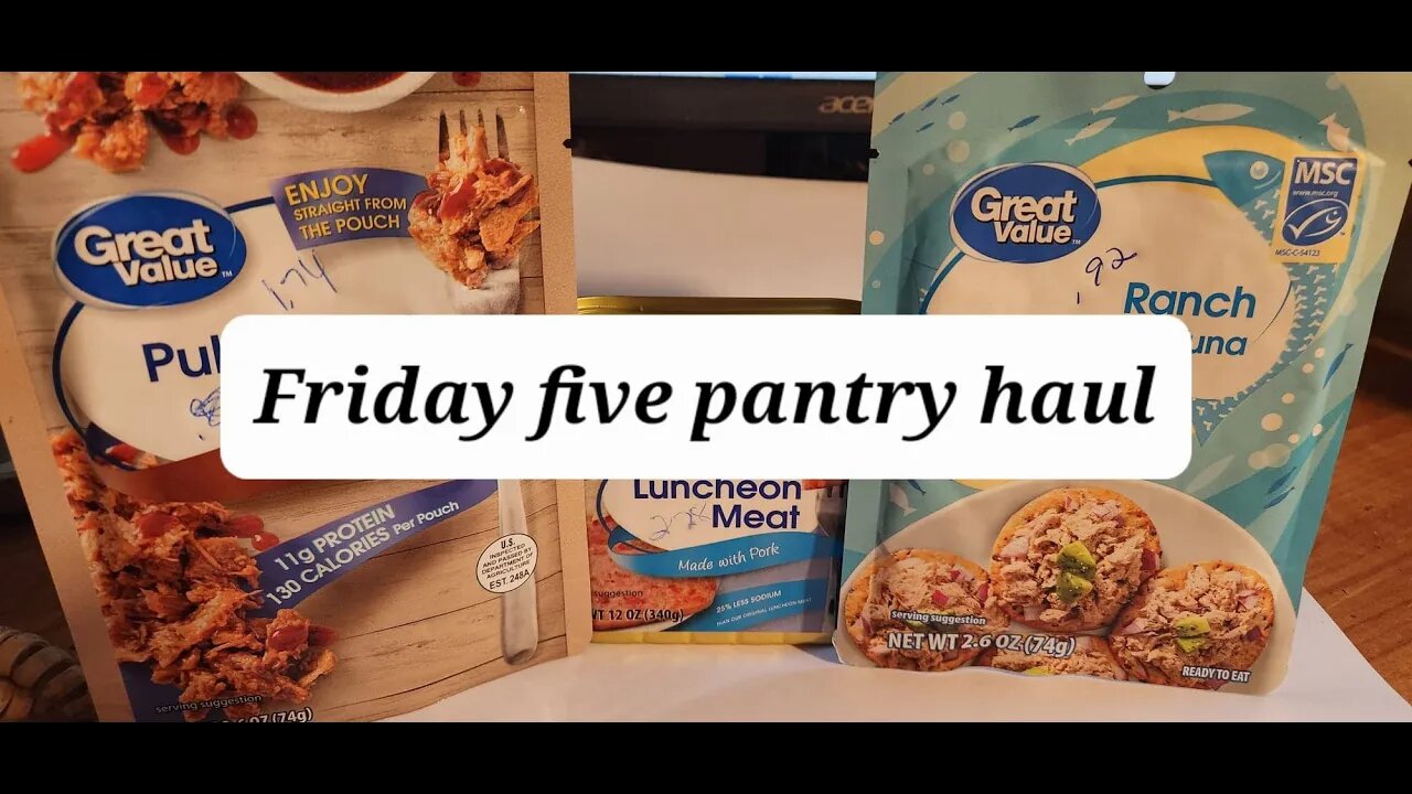Friday five pantry haul STOCK YOUR PANTRY $5 at a time @Sassy Gal Prepping