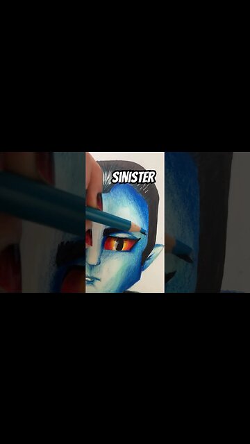 Grand Admiral Thrawn Drawing 🔵❌🔵 #artwork #drawing #chibi #ahsoka #starwars #shortsart