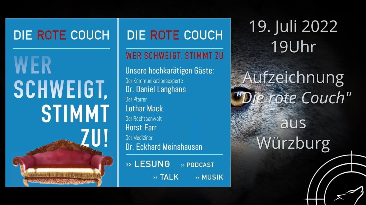 ➡️➡️ Aufzeichnung: "Die route Couch" aus Würzburg am 19.07.2022