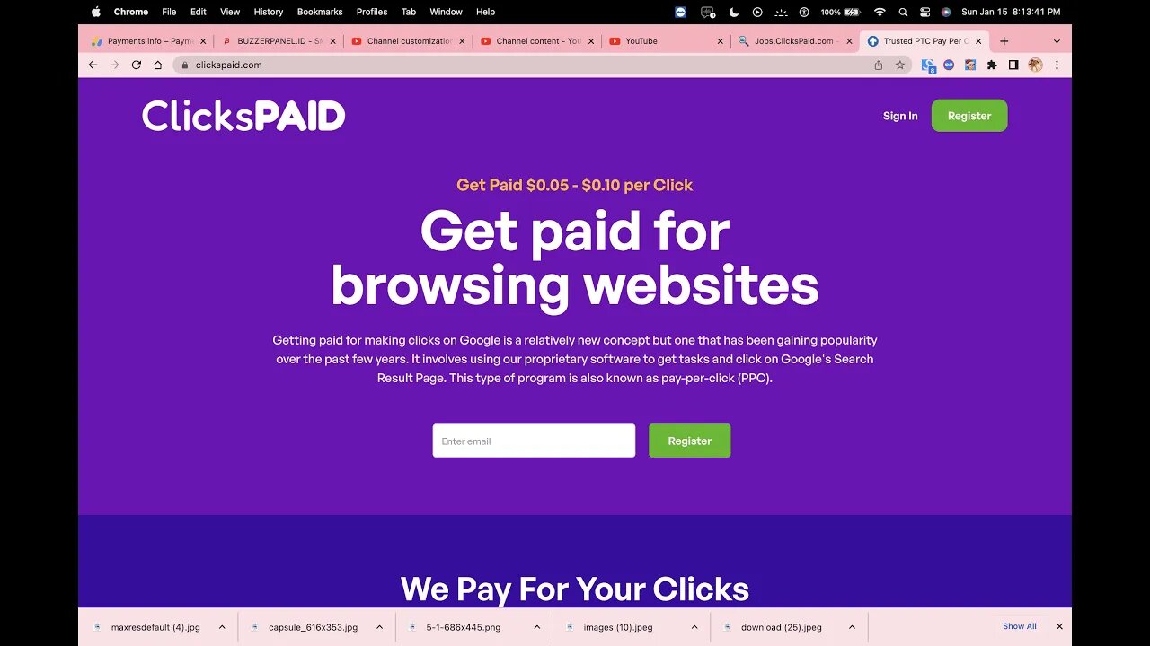 CLIKSPAID GET 5 DOLLAR BY BROWSING WEBSITE -- FRANSISCA SIM