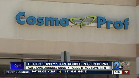 Beauty store robbed in Glen Burnie