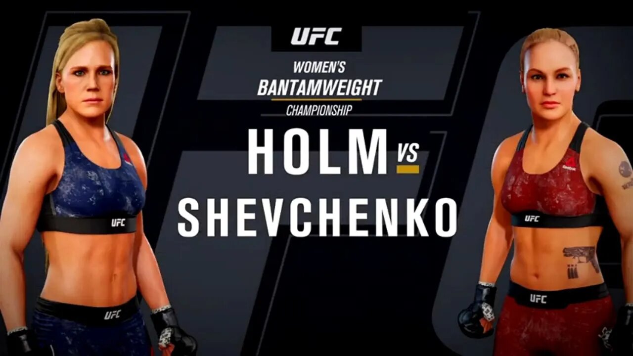 EA Sports UFC 3 Gameplay Valentina Shevchenko vs Holly Holm