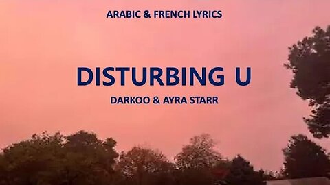 DISTURBING U - Darkoo & Ayra Starr (Arabic & French lyrics)