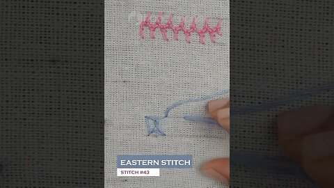 #43 Eastern stitch #embroidery