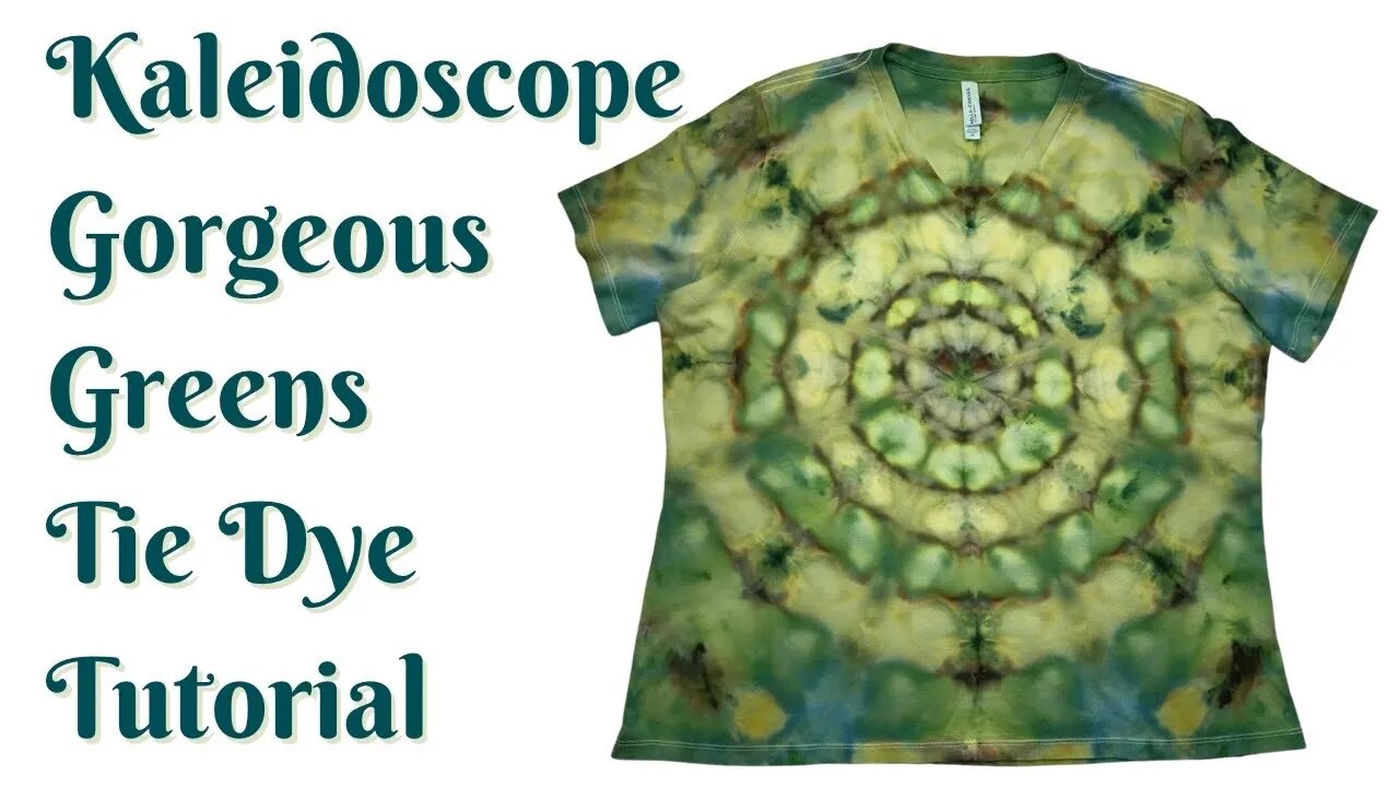 Tie-Dye Designs: Gorgeous Greens Kaleidoscope