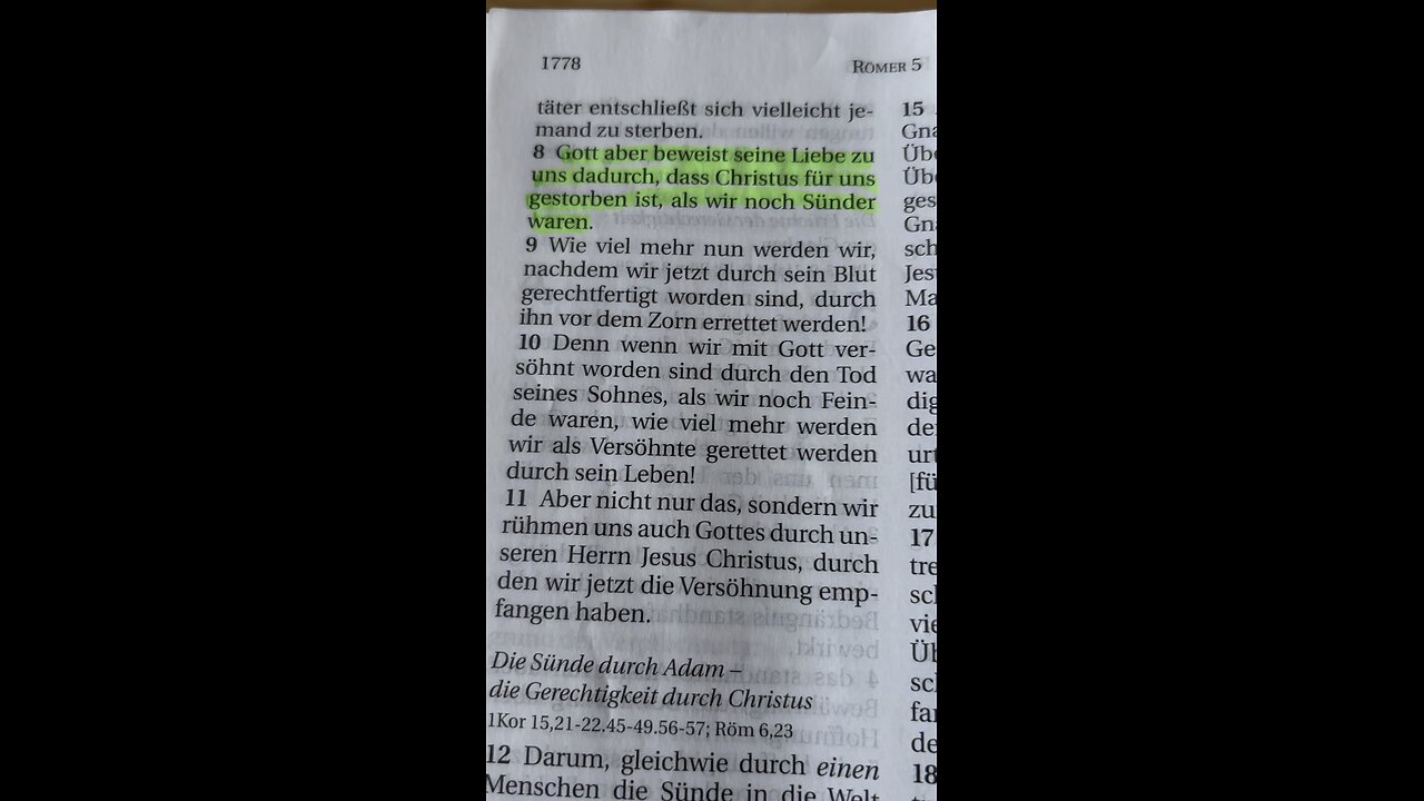 Römer 5:8 Schlachter 2000