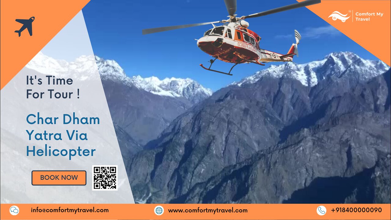 Bookings open for 4 Dham Tour via Helicopter | Comfort My Travel mp4