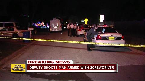 Hillsborough County deputy shoots man who allegedly rushed at him with screwdriver