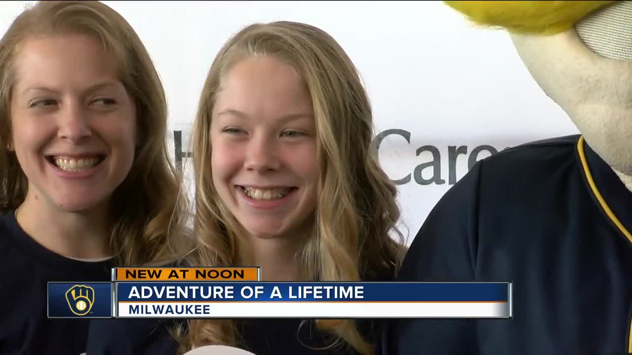 Two Aurora Health Children's patients head to meet the Brewers at Spring Training