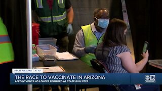 Appointments optional at state-run vaccine sites