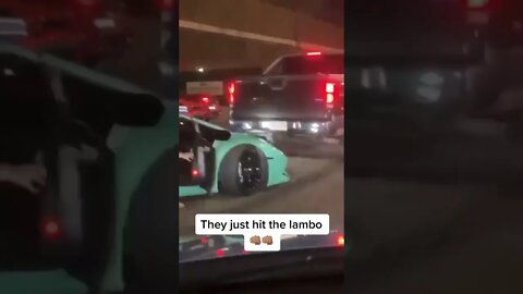 Lamborghini rear-ended #shorts #cartok #lamborghini #fyp #car #cars
