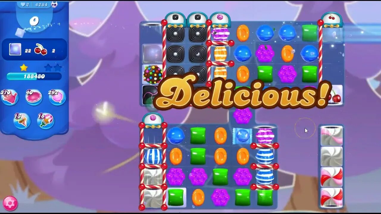 Candy Crush Level 4284 Talkthrough, 25 Moves 0 Boosters