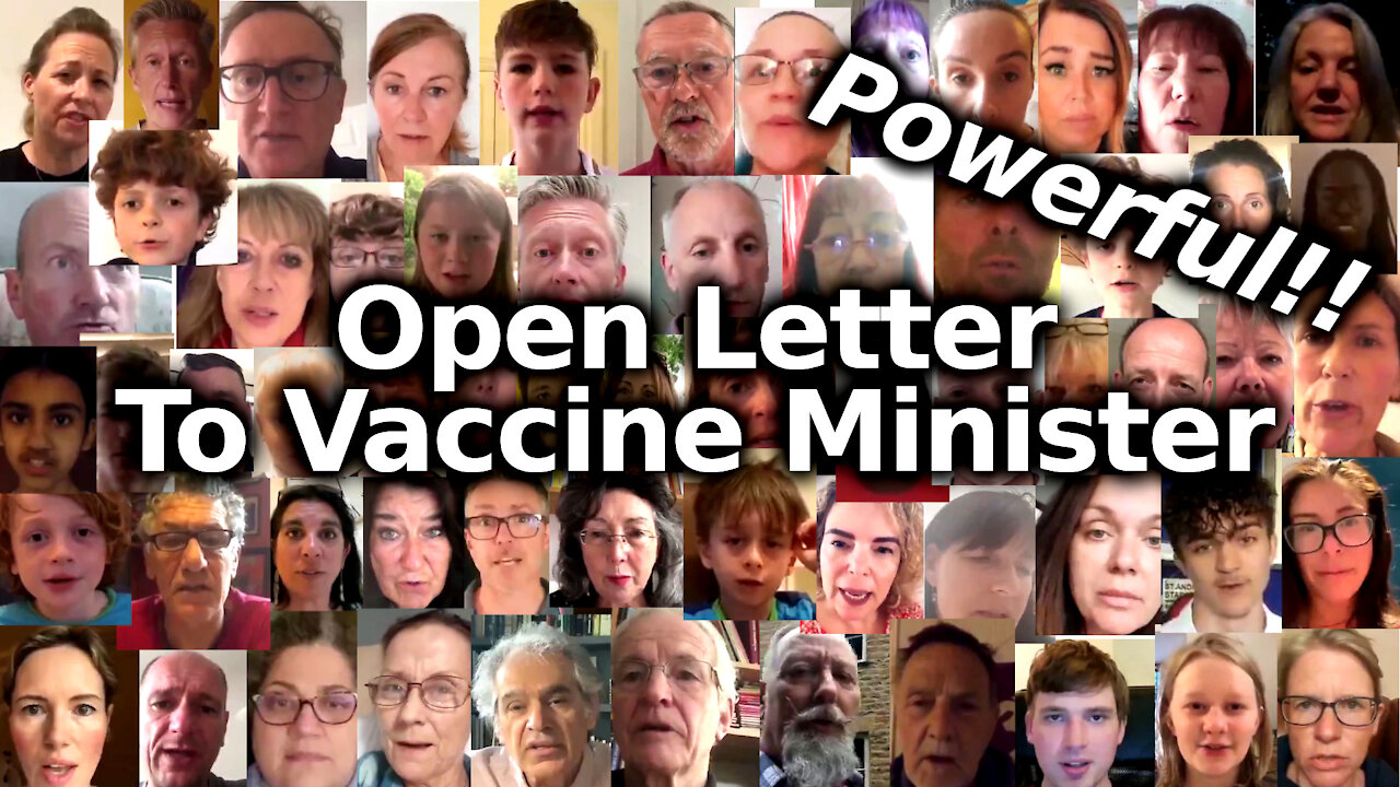 POWERFUL: Brits Join Together For A Unified Open Letter To UK Vaccine Minister