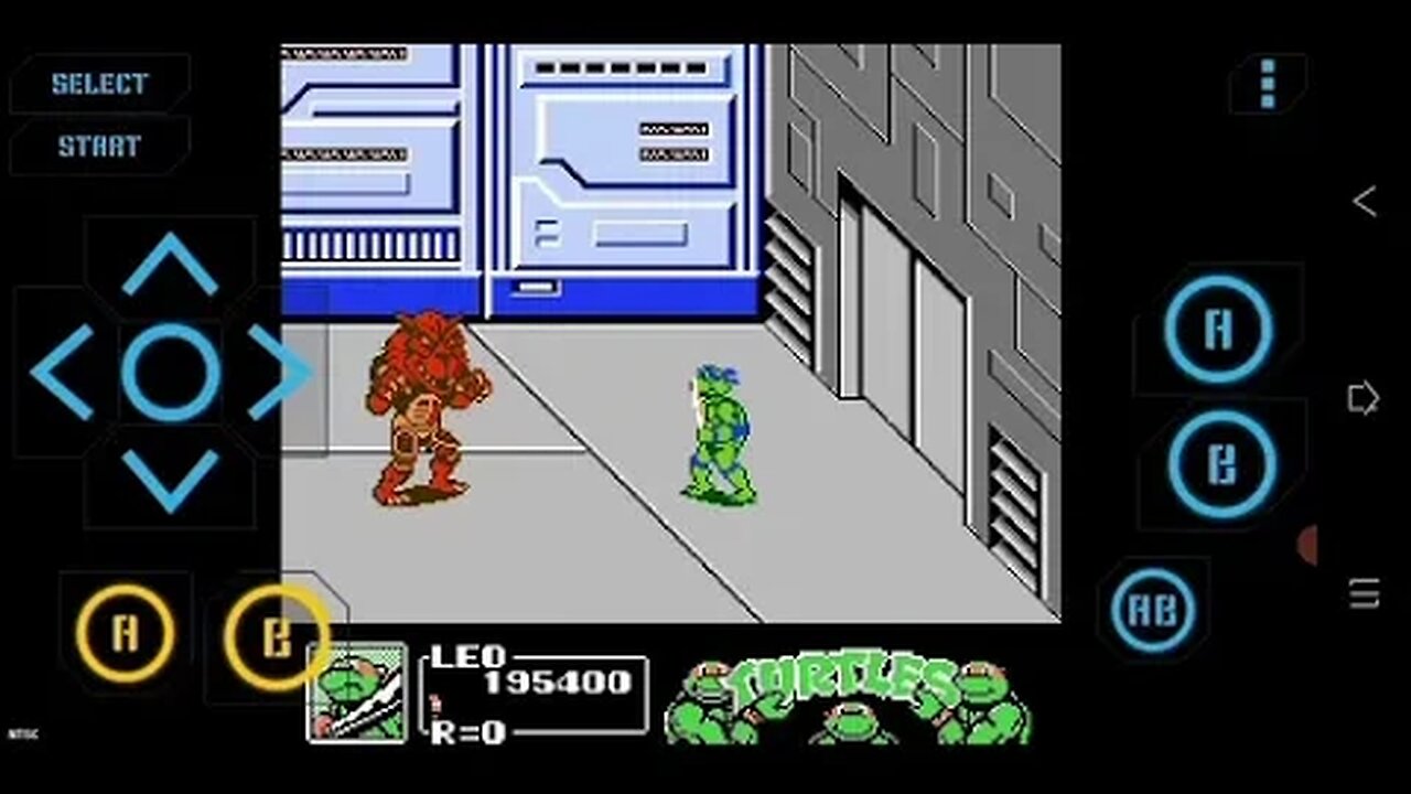 WOW. Playing TMNT 3 on My Phone . Stage 6 Inside The Technodrome and Facing Shredder