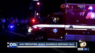 How firefighters handle dangerous response calls