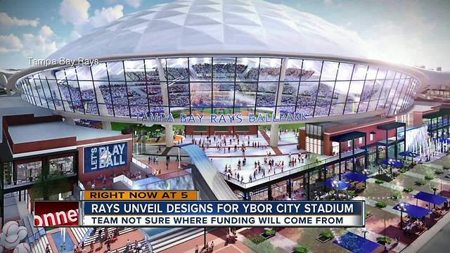 Rays ballpark plans in Ybor City include translucent roof, sliding glass walls