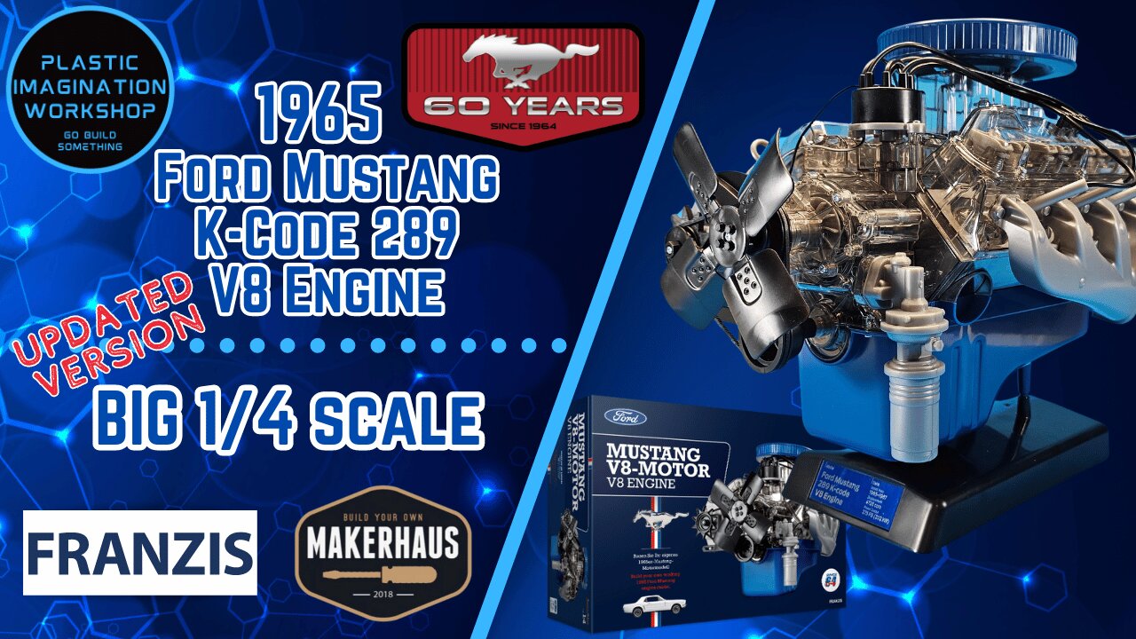 Latest Edition of the 1/4 scale Ford Mustang V8-Engine - Full Build and Review - 60 Years of Mustang