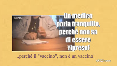 Un medico parla tranquillo, perché non sa di essere ripreso!