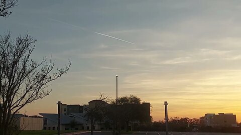 Dusk Bryan TX Chemtrails