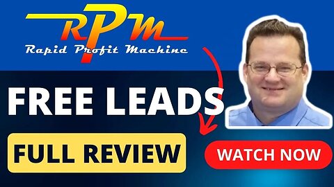 RPM Rapid Profit Machine Review Demo - FREE Email Leads & FREE Account - RPM Rapid Profit Machine