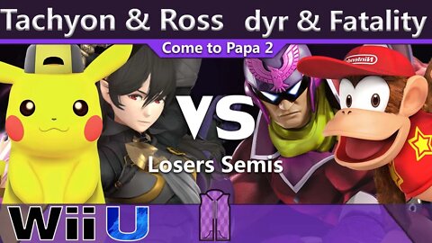 Tachyon & DMG.Ross vs. MVG|dyr & Fatality - Wii U Doubles Losers Semis - CTP2