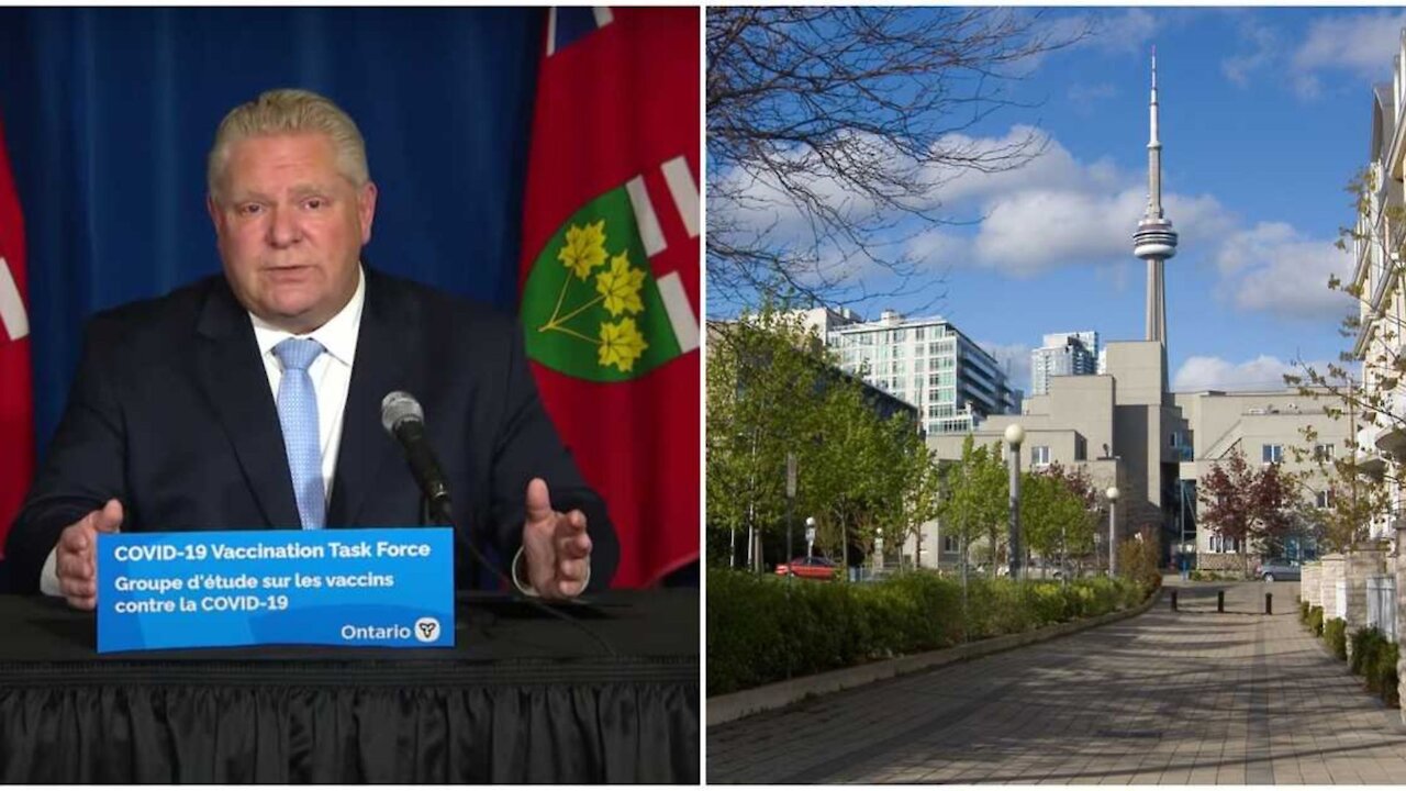 Doug Ford Says Both Toronto & Peel's Lockdown Will Be Extended Past Monday