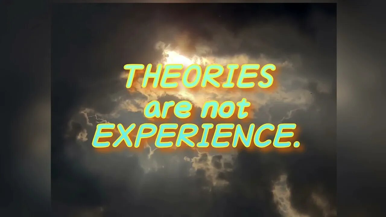 THEORIES are not FACTS (clip)