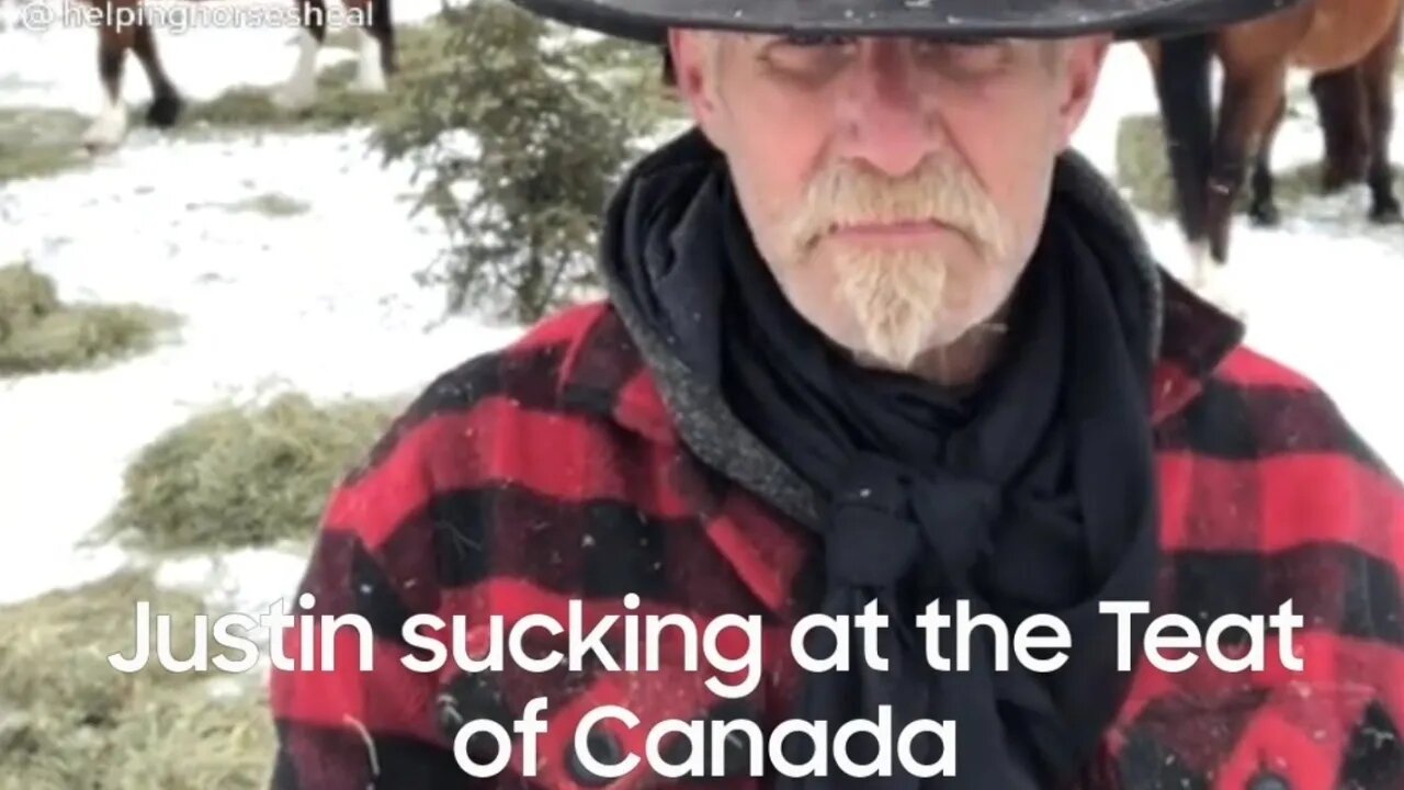 REAL CDN COWBOY - Trudeau sucking at the teat of Canada