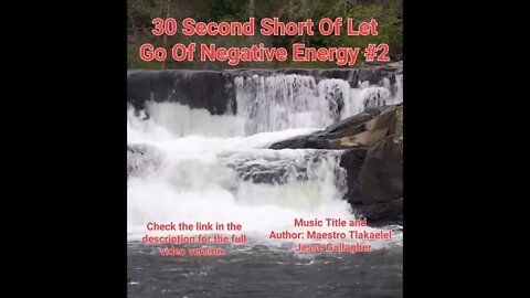 30 Second Short Of Let Go Of Negative Energy | #waterfall #meditation #shorts #shortsvideo #2