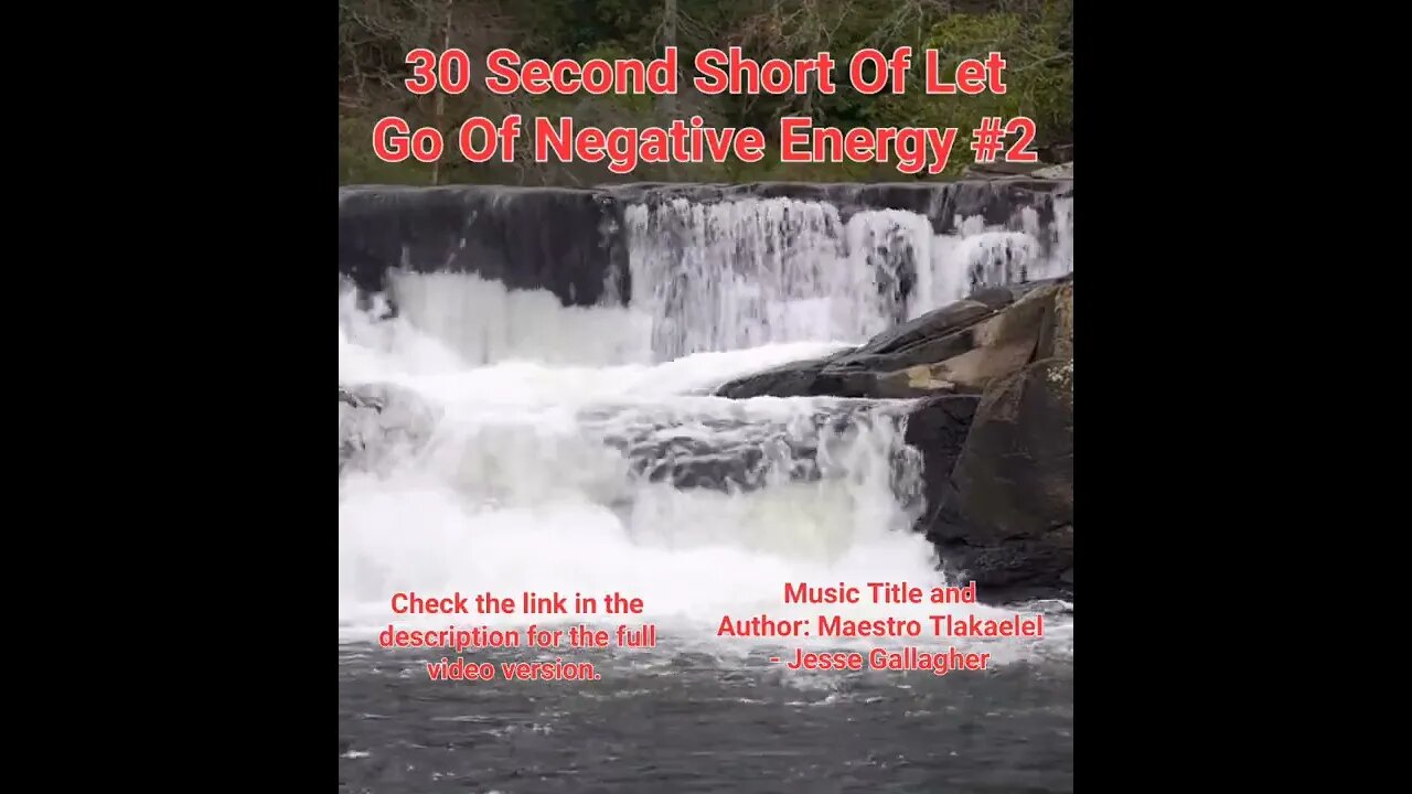 30 Second Short Of Let Go Of Negative Energy | #waterfall #meditation #shorts #shortsvideo #2