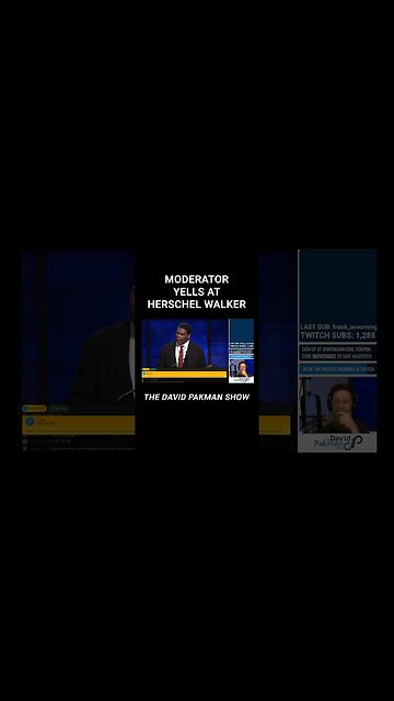 Herschel Walker Pulls Out FAKE BADGE During Debate, Gets Yelled At By Moderator #shorts