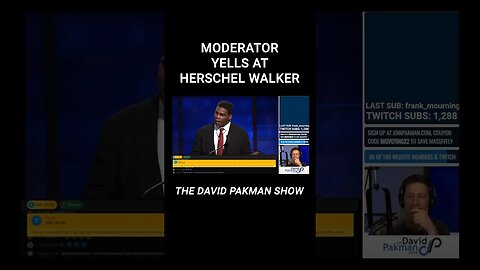 Herschel Walker Pulls Out FAKE BADGE During Debate, Gets Yelled At By Moderator #shorts
