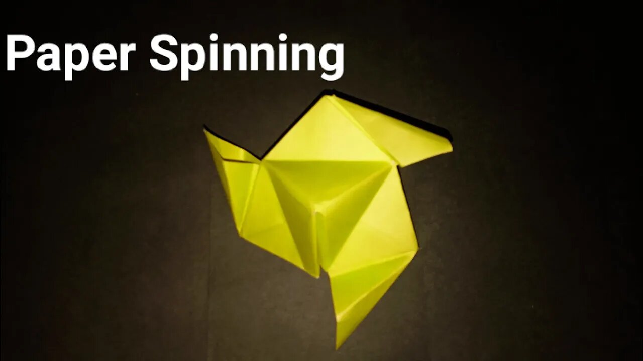 Blow Spinning Top - Fun & Easy Origami - Paper Craft